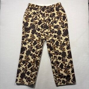 Vintage Winchester Camo Pants Men Large 36X29 Brown Tan 90s Hunting Cotton